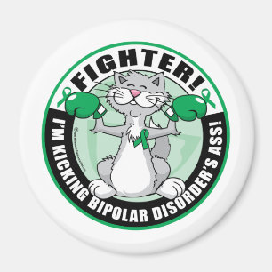 Aimant Combattant de chat de trouble bipolaire