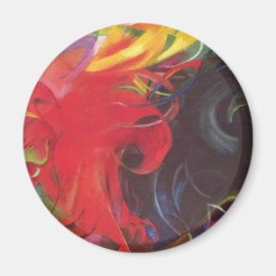 Aimant Combattez Forms par Franz Marc, Art Vintage