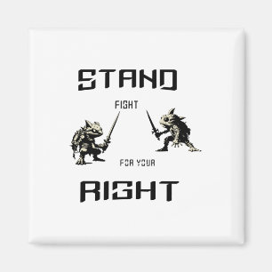 Aimant Combattre Pour Votre Sticker Droit