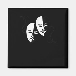 Aimant Comédie Tragédie Masques Acteur Cadeau