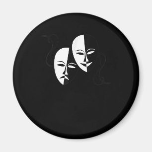 Aimant Comédie Tragédie Masques Acteur Cadeau