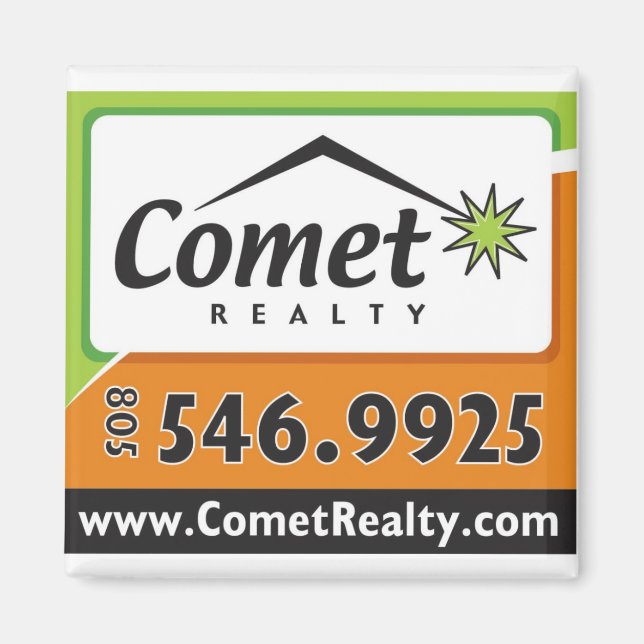 Aimant Comet Immo (Devant)