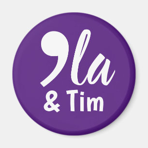 Aimant Comma Kamala et Tim 2024