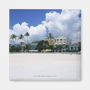 Aimant Commande d'océan, plage du sud de Miam, Miami -