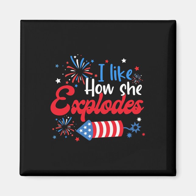 Aimant Comme comment elle explose Fireworks Funny Couple  (Devant)