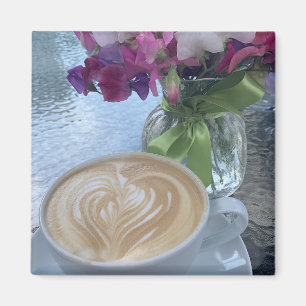 Aimant Commencez votre journée avec un Latte