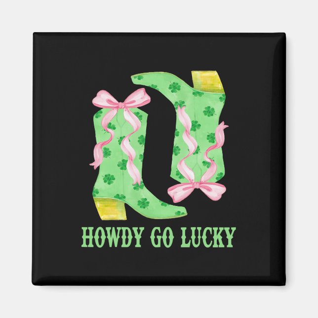 Aimant Comment aller Lucky Boot Jour de la Saint Patrick  (Devant)