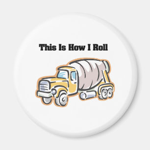 Aimant Comment je roule (Camion ciment)