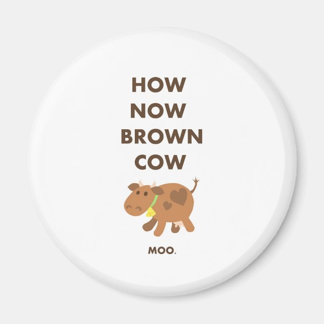 Aimant Comment maintenant vaches Brown (Devant)
