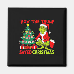 Aimant Comment Trump a sauvé Noël Drôle Trump Christma