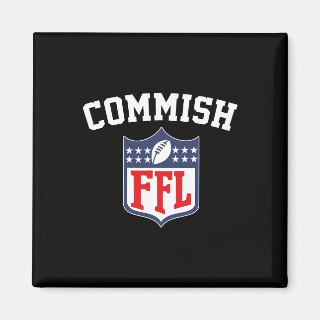 Aimant Commish Funny Imaginaire Football League Fl Comm (Devant)