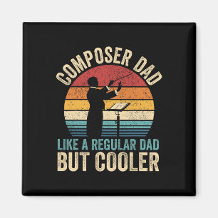 Aimant Compositeur Papa Comme Père Régulier Mais Père Gla