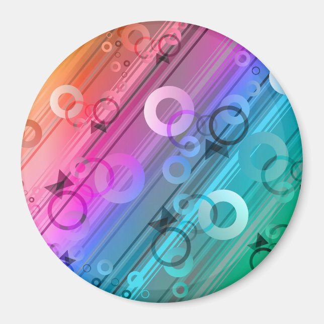 Aimant Composition abstraite (Devant)