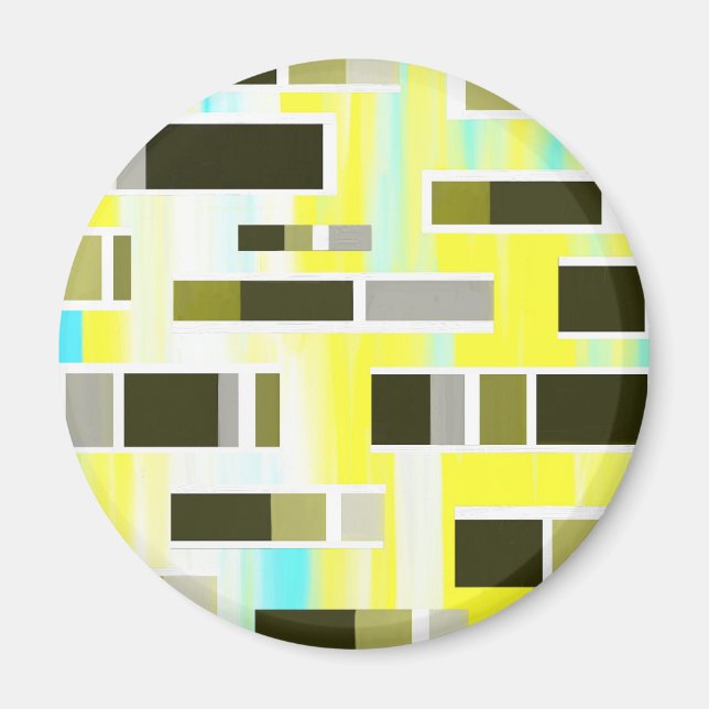 Aimant Composition jaune (Devant)