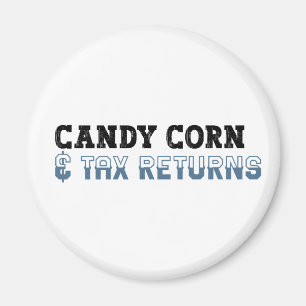 Aimant Comptable amusant Halloween - Corn de bonbons
