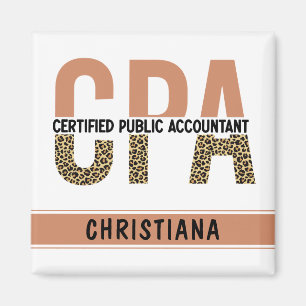 Aimant Comptable public certifié CPA Leopard