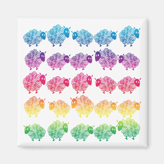 Aimant Compter les moutons (Devant)