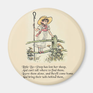 Aimant Comptine de Little Bo Peep