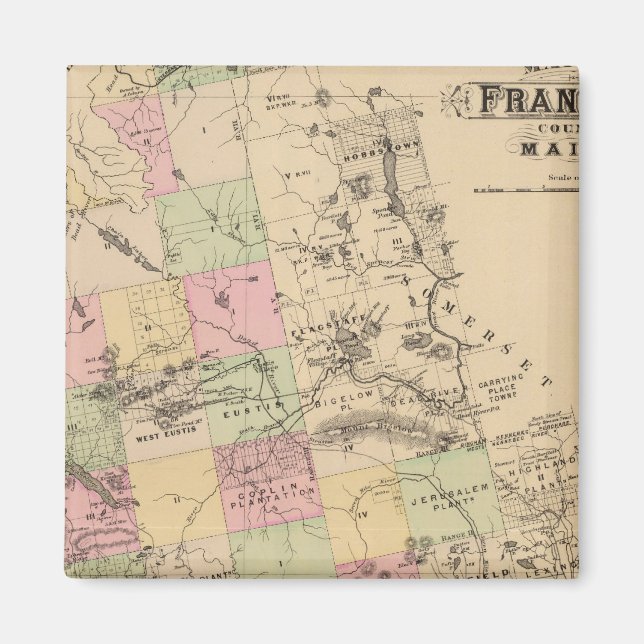 Aimant Comté de Franklin, Maine (Devant)