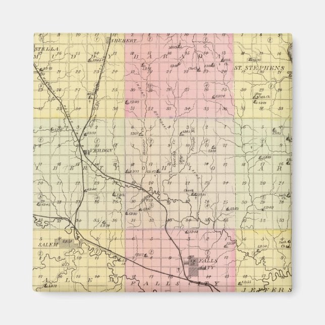 Aimant Comté de Richardson, Nebraska (Devant)