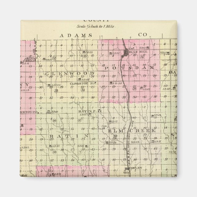 Aimant Comté de Webster, Nebraska (Devant)