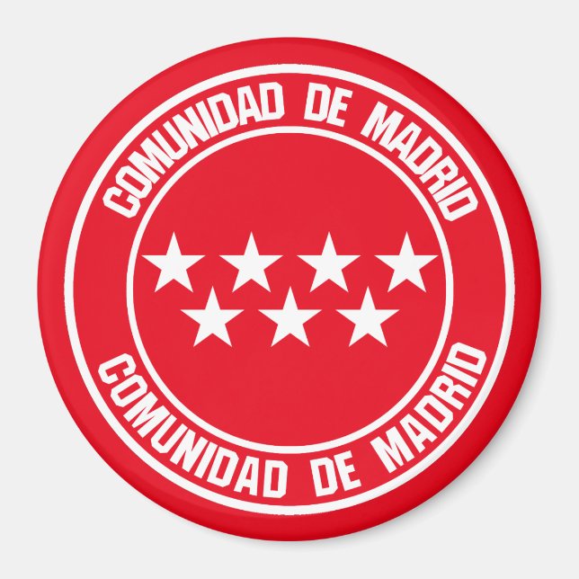 Aimant Comunidad de Madrid Round Emblem (Devant)