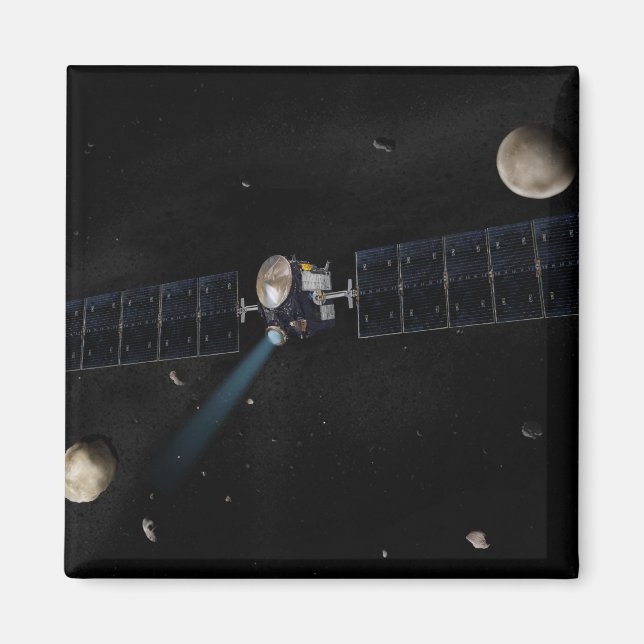 Aimant Concept artistique de l'engin spatial Dawn en orbi (Devant)