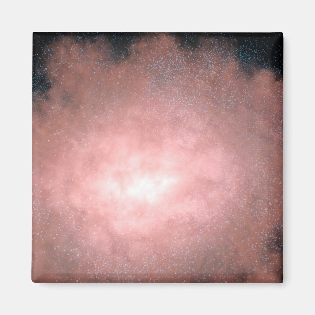 Aimant Concept de ce qu'une galaxie poussiéreuse et brill (Devant)