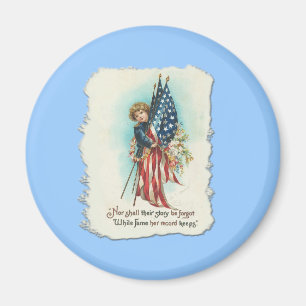 Aimant Conception americana vintage chérie