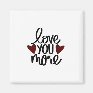 Aimant Conception d'attrait classique Amour plus grand 