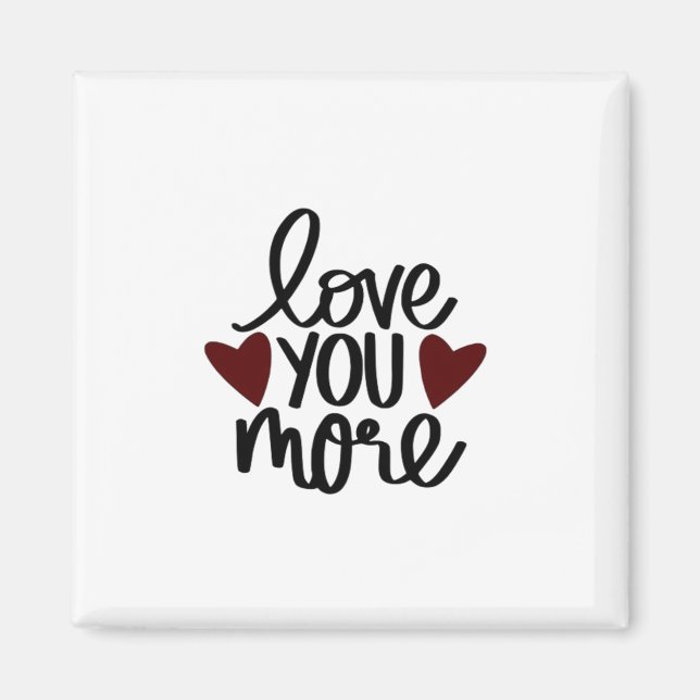 Aimant Conception d'attrait classique Amour plus grand  (Devant)