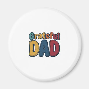 Aimant Conception de chemise à lettres bulles rétro Papa