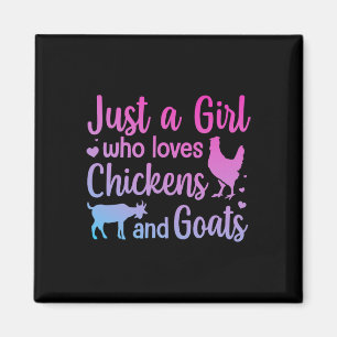 Aimant Conception de chèvre de poulet cool pour femmes fi