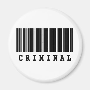 Aimant conception de codes-barres criminels