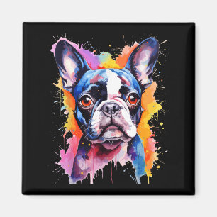 Aimant Conception de couleur d'art pop amateur de Boston