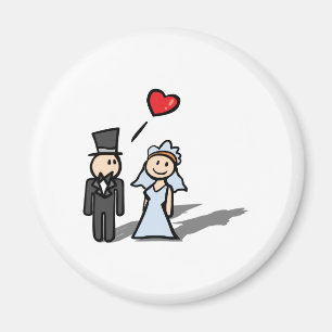 Aimant Conception de couples de "jour du mariage"