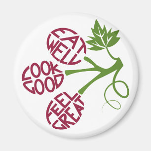 Aimant Conception de devis pour aliments sains pour la mo