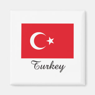 Aimant Conception de drapeau de la Turquie