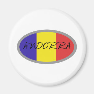 Aimant Conception de drapeau de l'Andorre !