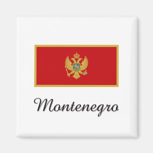 Aimant Conception de drapeau de Monténégro
