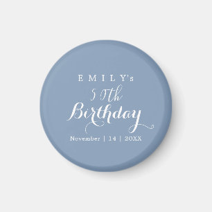 Aimant Conception de fête d'anniversaire en typographie m