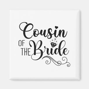 Aimant Conception de la fête de douche de mariage assorti