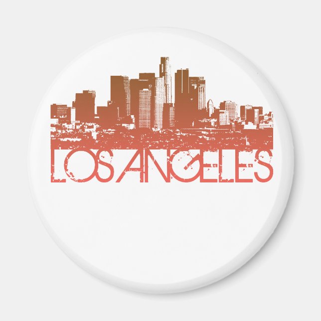 Aimant Conception de la ligne aérienne de Los Angeles (Devant)