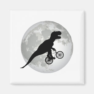 Aimant Conception de lune volante Trex drôle