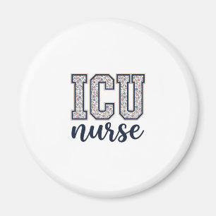 Aimant Conception de maillot universitaire floral d'infir