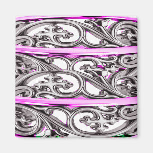 Aimant Conception de Motif croisé violet Filigree
