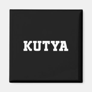 Aimant Conception de nourriture pour Kutya drôle pour hom