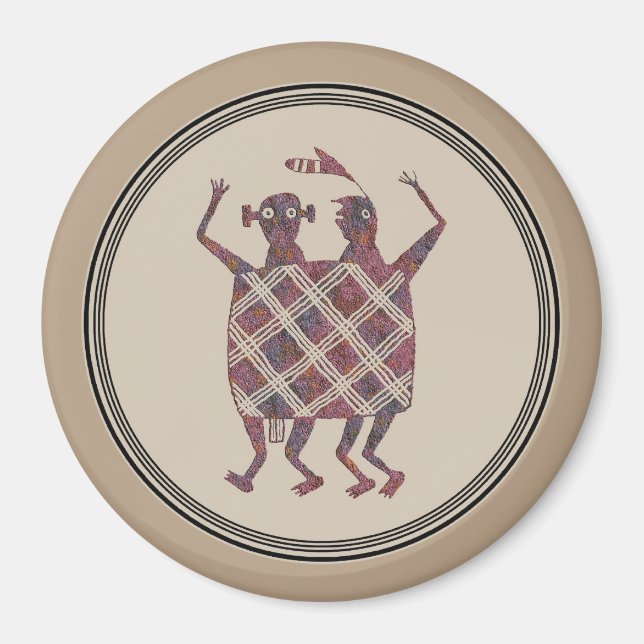 Aimant Conception de poterie Mimbres (Devant)