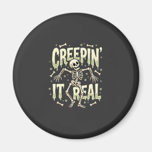 Aimant Conception de squelette dansant Halloween Creepin