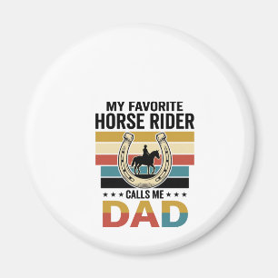 Aimant Conception de t-shirt Mon cavalier de cheval préfé